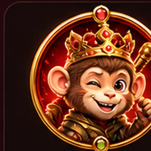 Royal monkey mascot